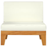 NNEVL 10 Piece Garden Lounge Set with Cushions Solid Acacia Wood