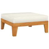 NNEVL 10 Piece Garden Lounge Set with Cushions Solid Acacia Wood