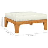 NNEVL 10 Piece Garden Lounge Set with Cushions Solid Acacia Wood