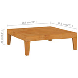 NNEVL 12 Piece Garden Lounge Set with Cushions Solid Acacia Wood