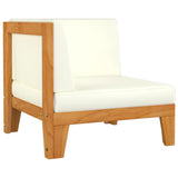 NNEVL 9 Piece Garden Lounge Set with Cushions Solid Acacia Wood