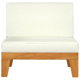 NNEVL 7 Piece Garden Lounge Set with Cushions Solid Acacia Wood