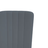 NNEVL Dining Chairs 4 pcs Dark Grey Velvet