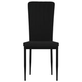 NNEVL Dining Chairs 4 pcs Black Velvet