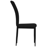 NNEVL Dining Chairs 4 pcs Black Velvet