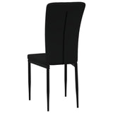 NNEVL Dining Chairs 4 pcs Black Velvet