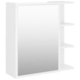 NNEVL Bathroom Mirror Cabinet White 62.5x20.5x64 cm Engineered Wood