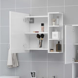 NNEVL Bathroom Mirror Cabinet White 62.5x20.5x64 cm Engineered Wood