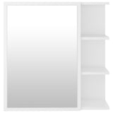 NNEVL Bathroom Mirror Cabinet White 62.5x20.5x64 cm Engineered Wood