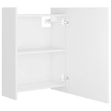 NNEVL Bathroom Mirror Cabinet White 62.5x20.5x64 cm Engineered Wood