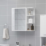 NNEVL Bathroom Mirror Cabinet White 62.5x20.5x64 cm Engineered Wood