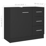 NNEVL Sink Cabinet Grey 63x30x54 cm Chipboard