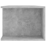NNEVL TV Cabinet with LED Lights Concrete Grey 135x39x30 cm