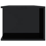 NNEVL TV Cabinet with LED Lights High Gloss Black 135x39x30 cm