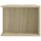 NNEVL TV Cabinet with LED Lights Sonoma Oak 90x39x30 cm