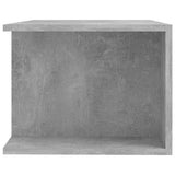 NNEVL TV Cabinet with LED Lights Concrete Grey 90x39x30 cm