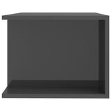 NNEVL TV Cabinet with LED Lights High Gloss Grey 90x39x30 cm
