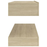 NNEVL TV Cabinet with LED Lights Sonoma Oak 120x35 cm