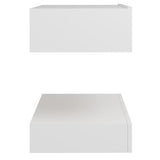 NNEVL TV Cabinet with LED Lights White 60x35 cm