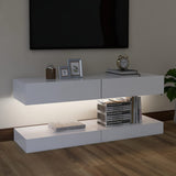 NNEVL TV Cabinets with LED Lights 2 pcs White 60x35 cm