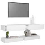 NNEVL TV Cabinets with LED Lights 2 pcs White 60x35 cm
