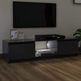 NNEVL TV Cabinet with LED Lights Grey 140x40x35.5 cm