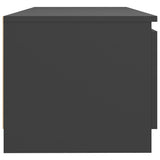 NNEVL TV Cabinet with LED Lights Grey 140x40x35.5 cm