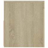 NNEVL TV Cabinet with LED Lights Sonoma Oak 120x35x40 cm