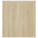 NNEVL TV Cabinet with LED Lights Sonoma Oak 120x35x40 cm