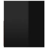 NNEVL TV Cabinet with LED Lights High Gloss Black 120x35x40 cm