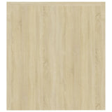 NNEVL TV Cabinet with LED Lights Sonoma Oak 140x36.5x40 cm