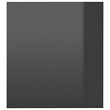 NNEVL TV Cabinet with LED Lights High Gloss Grey 140x36.5x40 cm