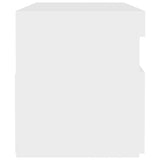 NNEVL TV Cabinet with LED Lights White 60x35x40 cm