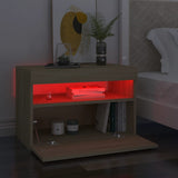 NNEVL TV Cabinets with LED Lights 2 pcs Sonoma Oak 60x35x40 cm