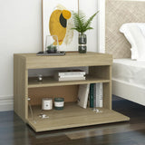 NNEVL TV Cabinets with LED Lights 2 pcs Sonoma Oak 60x35x40 cm