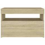 NNEVL TV Cabinets with LED Lights 2 pcs Sonoma Oak 60x35x40 cm