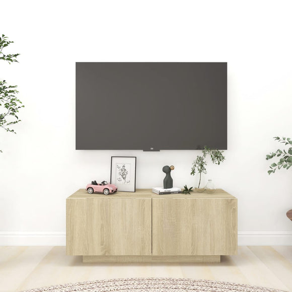NNEVL TV Cabinet Sonoma Oak 100x35x40 cm Chipboard