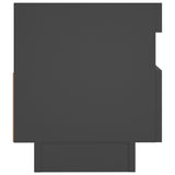 NNEVL TV Cabinet with LED Lights Grey 80x35x40 cm