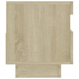NNEVL TV Cabinet with LED Lights Sonoma Oak 80x35x40 cm