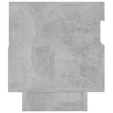 NNEVL TV Cabinet with LED Lights Concrete Grey 80x35x40 cm