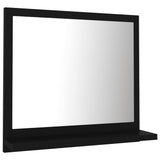 NNEVL Bathroom Mirror Black 40x10.5x37 cm Engineered Wood