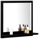 NNEVL Bathroom Mirror Black 40x10.5x37 cm Engineered Wood