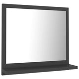 NNEVL Bathroom Mirror Grey 40x10.5x37 cm Chipboard