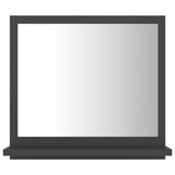 NNEVL Bathroom Mirror Grey 40x10.5x37 cm Chipboard