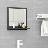 NNEVL Bathroom Mirror Grey 40x10.5x37 cm Chipboard