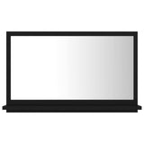 NNEVL Bathroom Mirror Black 60cm Chipboard