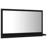 NNEVL Bathroom Mirror Black 60cm Chipboard