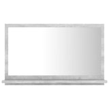 NNEVL Bathroom Mirror Concrete Grey 60cm Chipboard