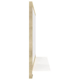 NNEVL Bathroom Mirror White and Sonoma Oak 60cm Chipboard
