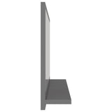NNEVL Bathroom Mirror High Gloss Grey 60cm Chipboard